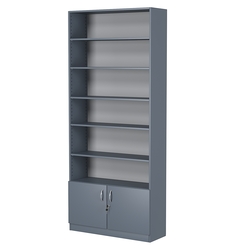 Стеллаж из ДСП с 5-ю полками 300x900 мм серии LEVEL-5 №12 (З/C - ДВП), Темно-Серый