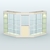 Павильон из профиля угловой №7в (9 кв.м) Крем Вайс