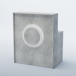 Ресепшен прямоугольный КРУГ №1, Метрополитан Грей