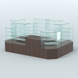 Павильон ИСТРА в центр зала №3 (открытый) (8, 26 кв.м), Дуб Венге