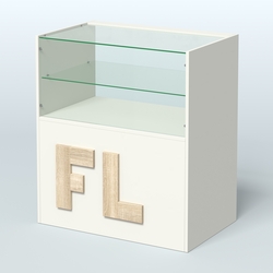 Прилавок "Фаберлинк" №4-800, Белый + Дуб Сонома