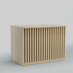 Ресепшен - стол широкий серии ВЕРТИКАЛЬ №8, Дуб сонома