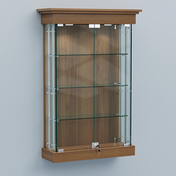 Витрина для музеев "Коллекция" настенная №1-3А-РЕГ, Орех