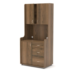 Офисная мини-кухня ЭЛЕГИЯ №3, Орех