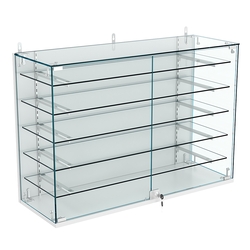 Витрина настенная НЕО №3-2 с пятью полками, Серый