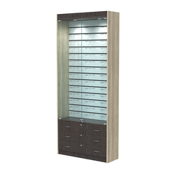 Витрина для очков №10 (закрытый доступ), Дуб Венге и Дуб Сонома