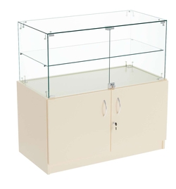 Прилавок Истра с тумбой №101 (закрытый), Крем Вайс