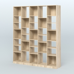 Стеллаж из ДСП серии ЛОФТ №13-2 с полками ДСП, Дуб Сонома