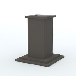 Подставка под 2 флага "Коллекция" №2, Черный