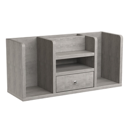 Полка настольная Вектор №16, Бетон Чикаго светло-серый F186 ST9