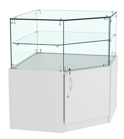 Прилавок Истра №104 угловой (закрытый), Серый