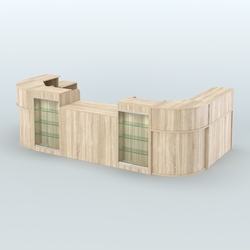 Пристенный павильон Чай и Кофе с собой №4, Дуб Сонома