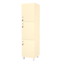 Шкаф для раздевалок СТАНДАРТ-ТРИО №2, Крем Вайс
