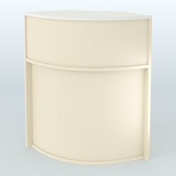 Ресепшен-Лайт секторный-эконом №10, Крем Вайс + Белый