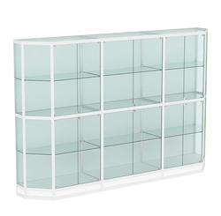 Витрина из профиля Трапеция №4 (3-ех метровая), Белый