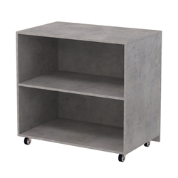 Недорогой прилавок на колесах под декоративные молдинги №ПДМ-16, Бетон Чикаго светло-серый F186 ST9