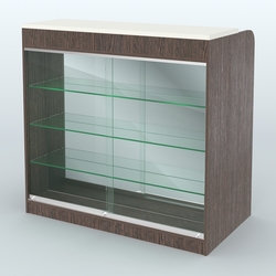 Ресепшен-Лайт №5 (Фасадная стенка - Зеркало), Дуб Венге + Белый