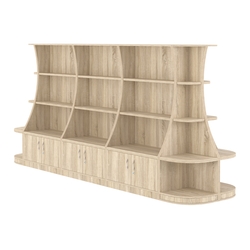 Островной низкий стеллаж ГАРАНТ №4, Дуб сонома