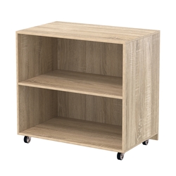 Недорогой прилавок на колесах под декоративные молдинги №ПДМ-16, Дуб сонома