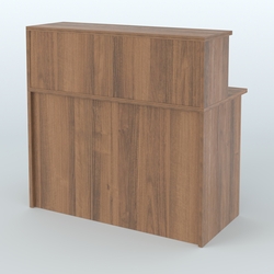 Ресепшен-Лайт прямоугольный с надставкой №11, Орех