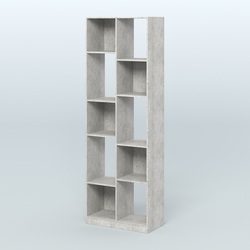 Стеллаж из ДСП серии ЛОФТ №8-1, Метрополитан Грей