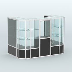 Павильон из профиля пристенный №6б (4,05 кв. м), Черный