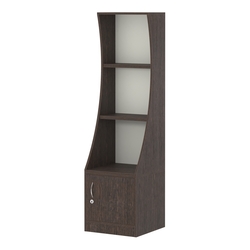 Стеллаж Гарант низкий №2-2-450, Дуб Венге + Белый