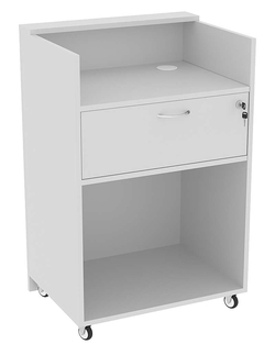 Прилавок ИСТРА под кассу №53 выкатной, Серый