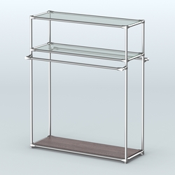 Островная торговая система ХРОМ 1200 мм №6, Ясень Анкор темный