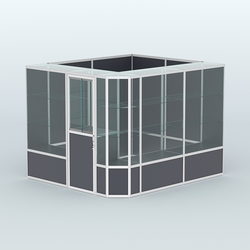 Павильон из профиля угловой №6б (5,5 кв.м), Антрацит