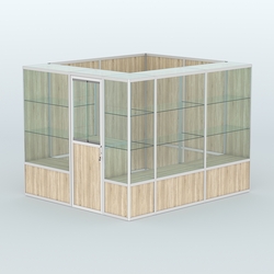 Павильон из профиля угловой №4б (5,5 кв.м), Дуб Сонома