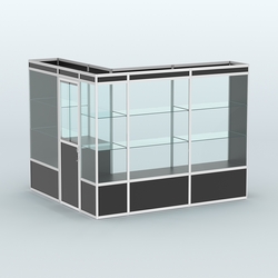 Павильон из профиля угловой №1а (5,5 кв.м), Черный