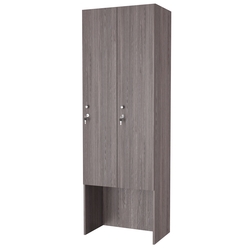 Шкаф для раздевалок СТАНДАРТ-СОЛО №3-2, Ясень Анкор темный