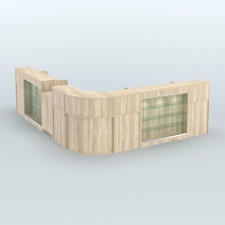 Угловой павильон Чай и Кофе с собой №4, Дуб Сонома