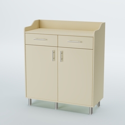 Стойка официанта "Бармен" №6-Н на ножках, Крем Вайс