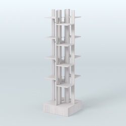 Стойка цветочница №1, Ясень Анкор светлый