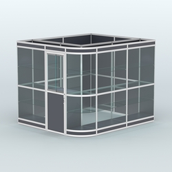 Павильон из профиля угловой №5в (5,5 кв.м), Антрацит