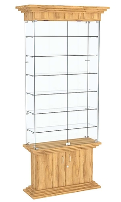 Витрина узкая ЦИТАДЕЛЬ №31, Дуб Золотистый