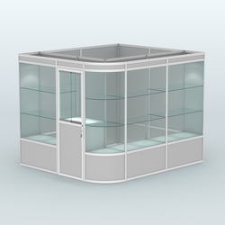 Павильон из профиля угловой №5а (5,5 кв.м), Серый