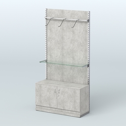 Система ЭЛЕГАНТ №6 с ДСП и тумбой T22 (1200 мм), Метрополитан Грей