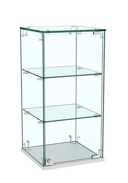Витрина Истра настольная №21 (прозрачная), Серый