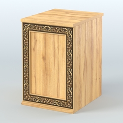 Стол-ресепшен малый серии БАРОККО №2, Дуб Золотистый