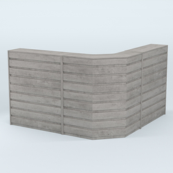 Ресепшен серии ПРАЙМ №5А угловой, Бетон Чикаго светло-серый F186 ST9