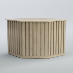 Ресепшен - стол угловой серии ПРИЛИВ №10, Дуб сонома