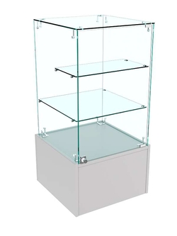 Прилавок закрытый Истра с хромированным замком №111 (закрытый), Серый