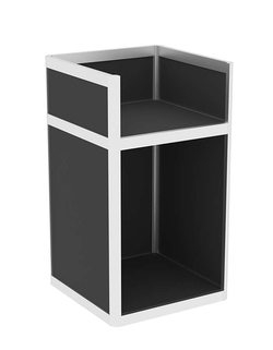 Прилавок под кассу из профиля №6  (открытый), Черный