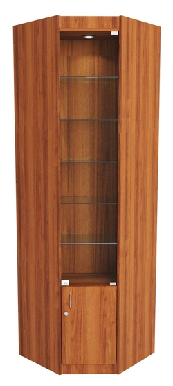 Витрина №5-1 из ДСП (задняя стенка ДВП), Орех