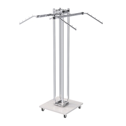 Торговое вешало для одежды с подвижной платформой КОНТУР №K1-5Ц-ТНХ, Ясень Анкор светлый - U31104