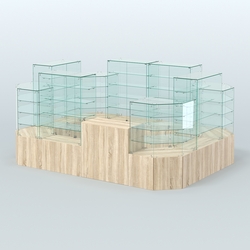 Павильон ИСТРА в центр зала №3а (закрытый) (8, 26 кв.м), Дуб сонома