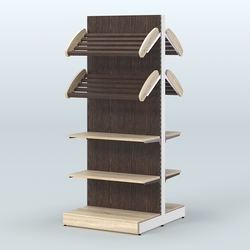 Островной высокий стеллаж для хлеба и выпечки Феникс №15, Дуб Сонома + Дуб Венге